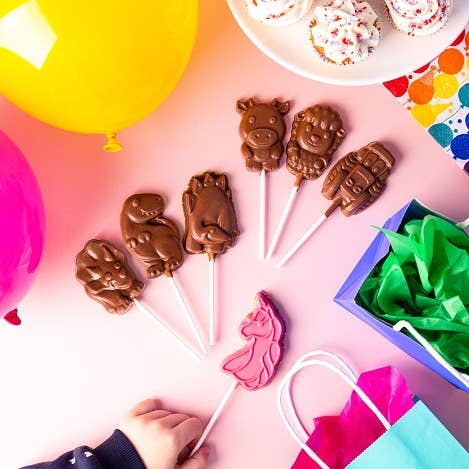 Cocoba – wholesale Klubba – Rosa choklad enhörningsklubbor