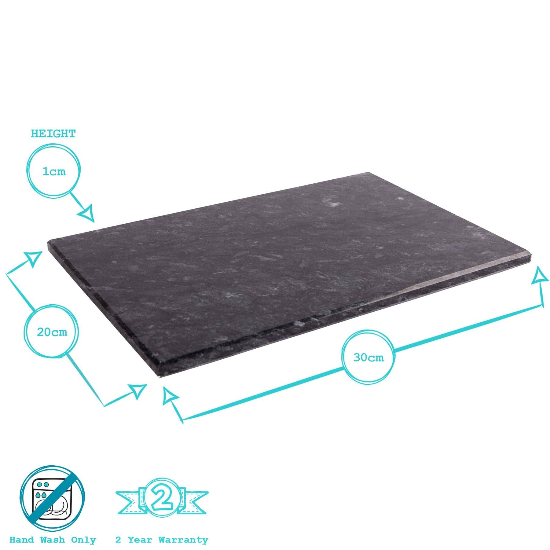 Rinkit Ltd - Wholesale Cutting Board - Marble Rectangle Chopping Board - 30cm x 20cm4
