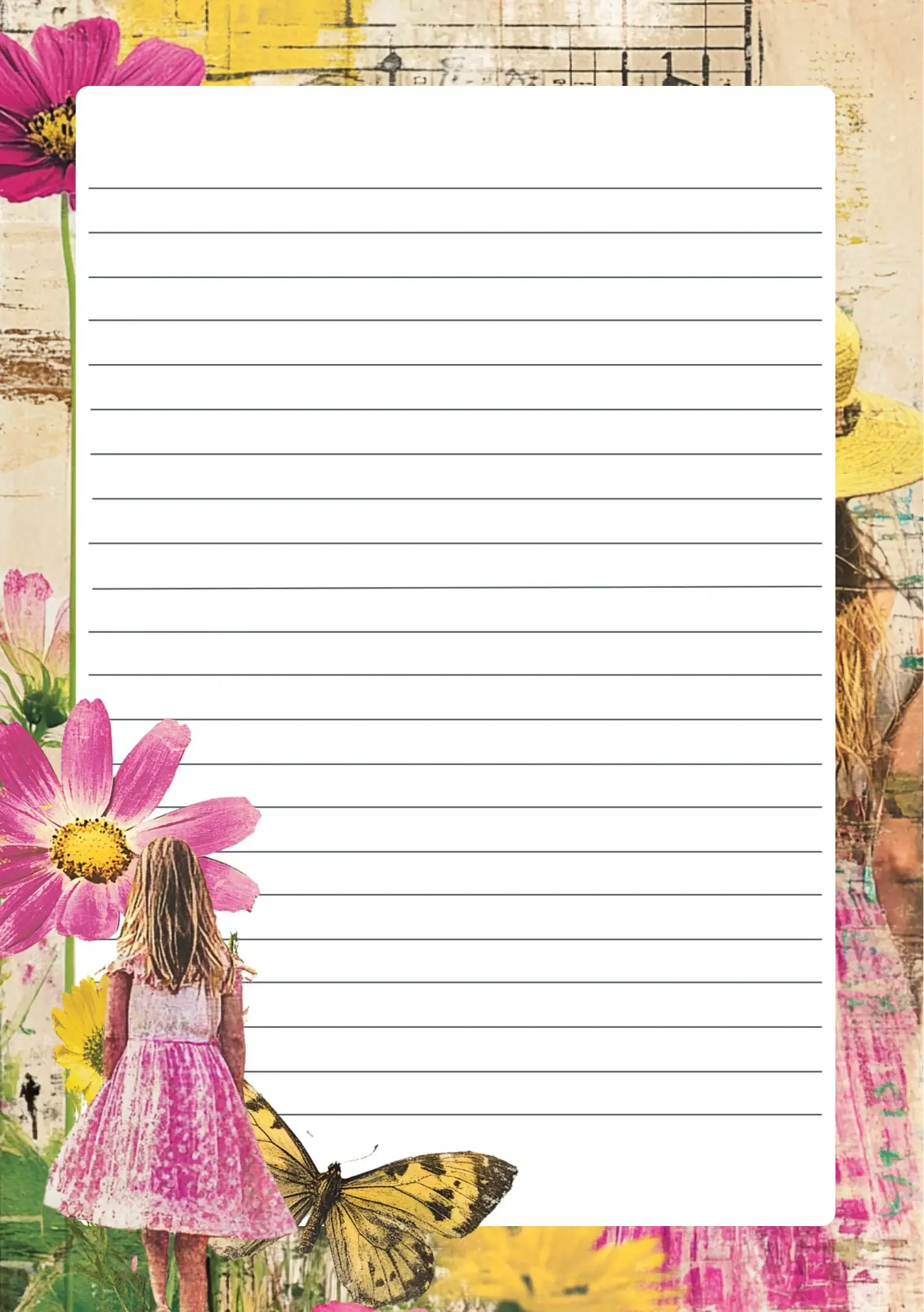 Fripperies – Conjunto de notas por atacado – Where wildflowers grow | Papelaria Fripperies1