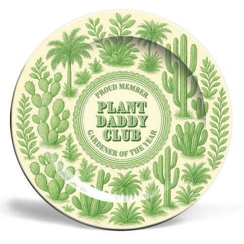 ART WOW - Wholesale Dinner Plate - Plates 'Plant Daddy Club - Gardener of t0