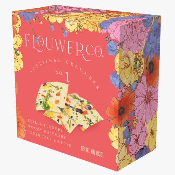 FLOUWER CO. - Wholesale Crackers - No. 1 - Artisanal Crackers, Case of 12
