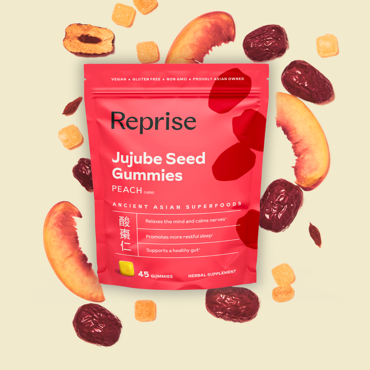 Reprise - Wholesale Oral Supplement/Vitamin - Jujube Seed Gummies1