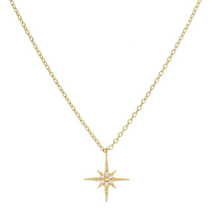 Gold Plated Starburst Necklace for wholesale by OHBOOBA DESIGN