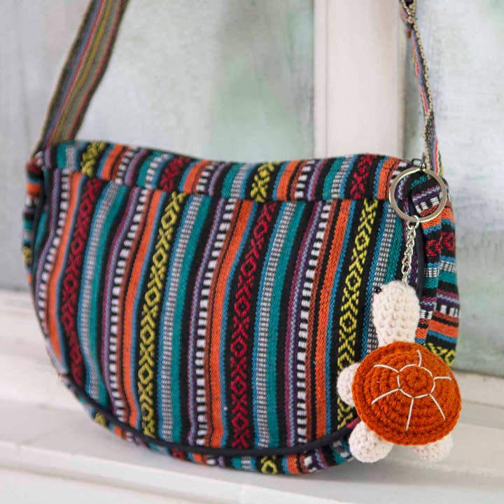 Tortoise Crochet Keyring for wholesale by Siesta