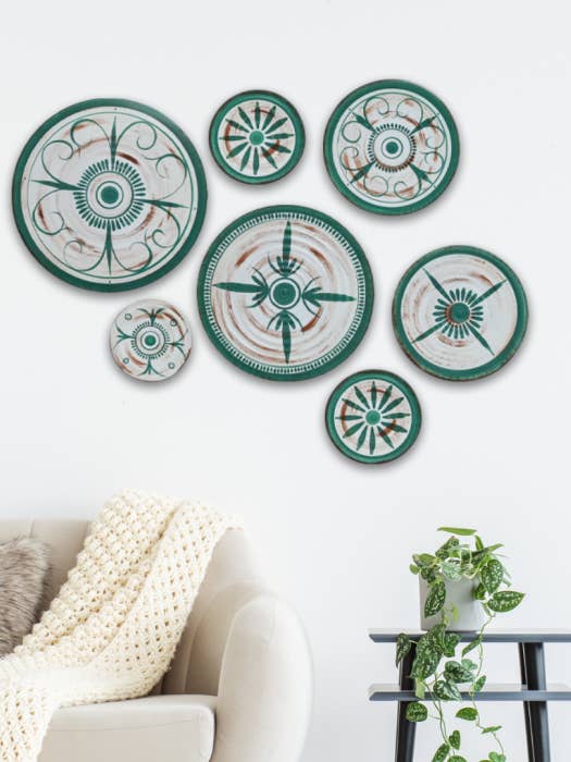 Decorative, Handmade Ceramic,Green Wall Plates ,Wall Hanging for wholesale by MOODONLINE