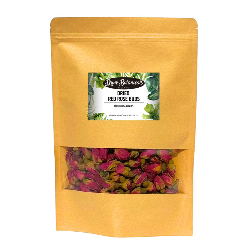 Drink Botanicals Ireland - Wholesale Gedroogde/geperste bloemen - Gedroogde rode rozenknoppen1