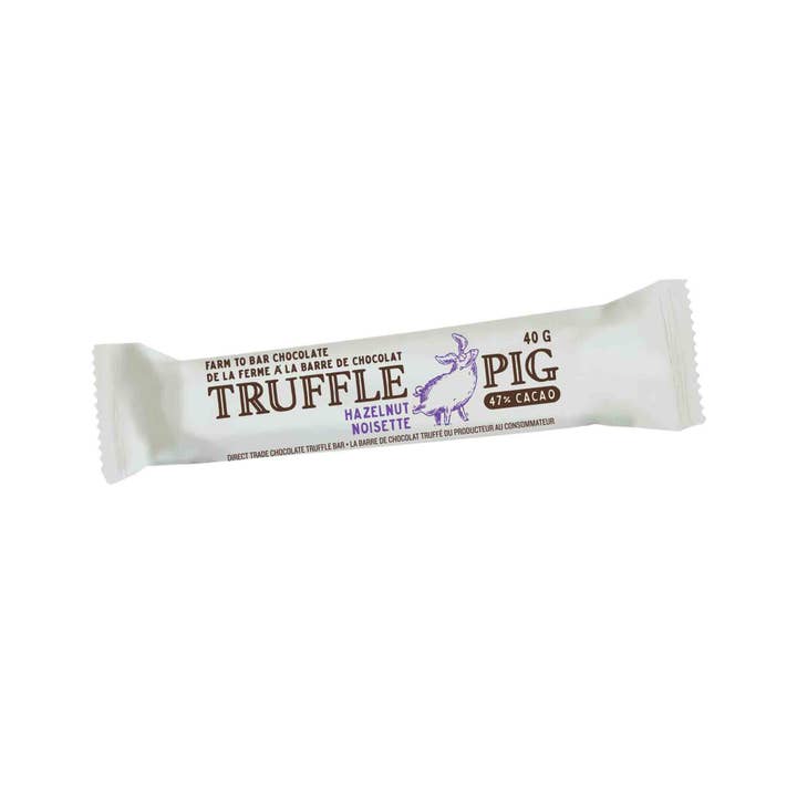 Truffle Pig - Wholesale Chocolate Bar - 47% Cacao Milk Chocolate Bar with Hazelnut Butter2