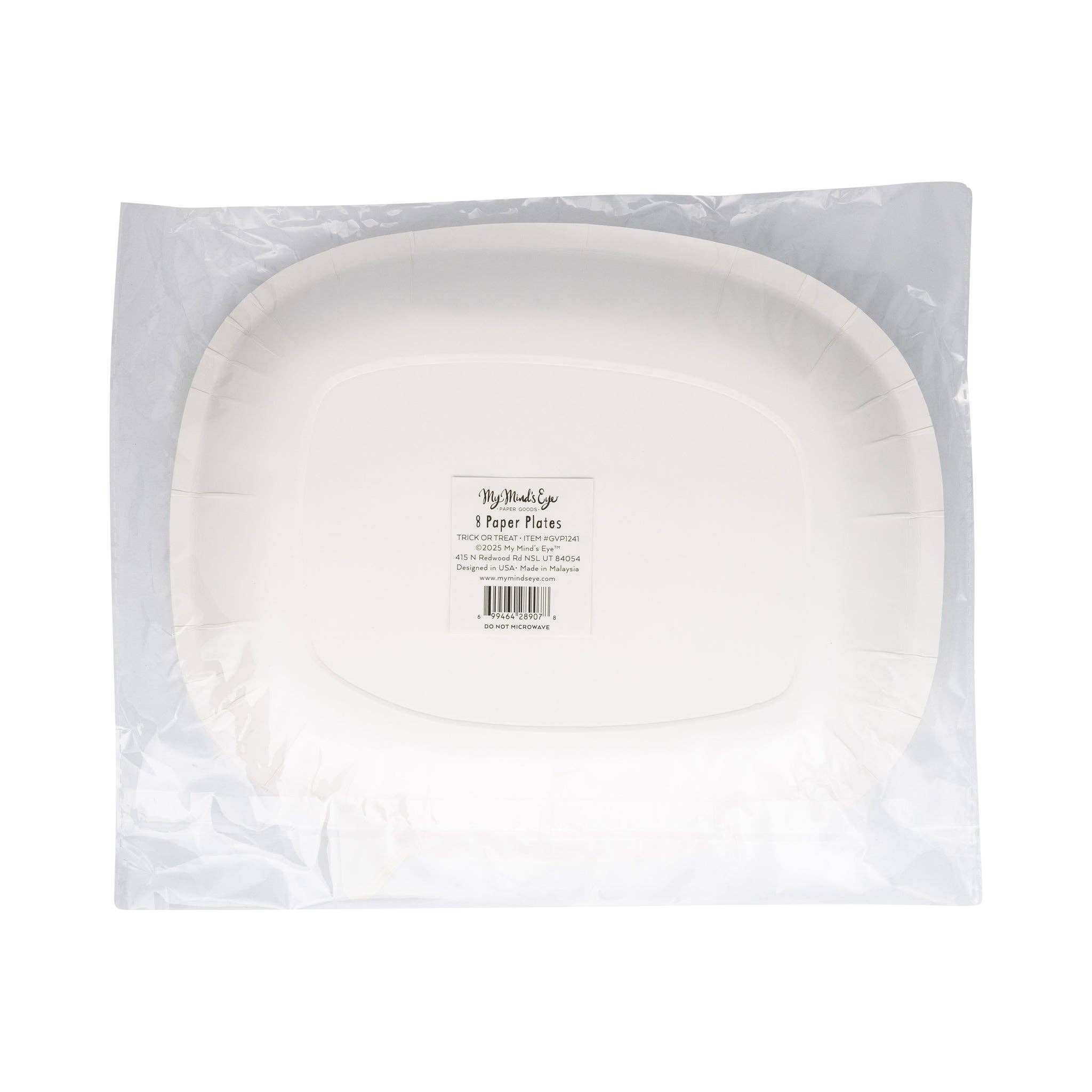 My Mind’s Eye - Wholesale Disposable Plate - GVP1241 - Trick or Treat Word Bubble Shaped Paper Plate7