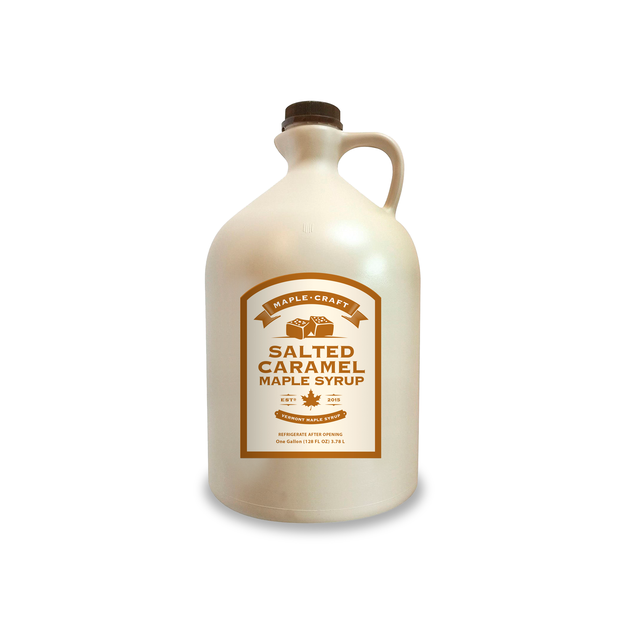 Maple Craft Foods - Wholesale Maple Syrup - Bulk/Food Svc: Salted Caramel Maple Craft Syrup (Gallon)0