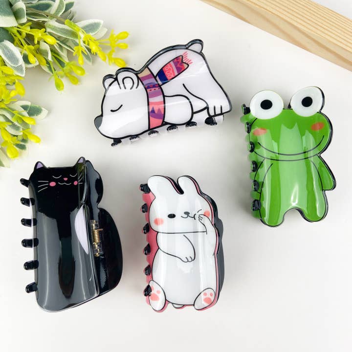 Cute Cartoon Animal Hair Clip for wholesale by SoapElenGlen