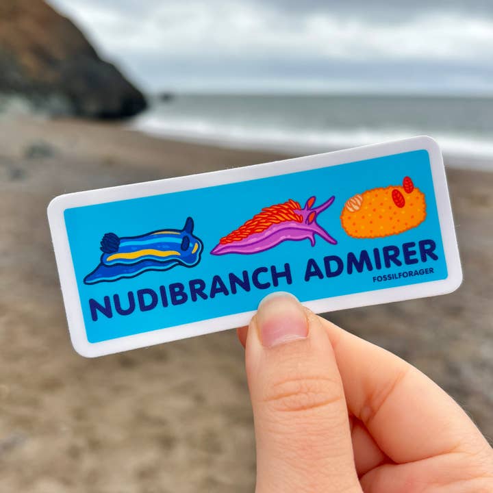 Nudibranch Admirer Sticker for wholesale by Fossil Forager