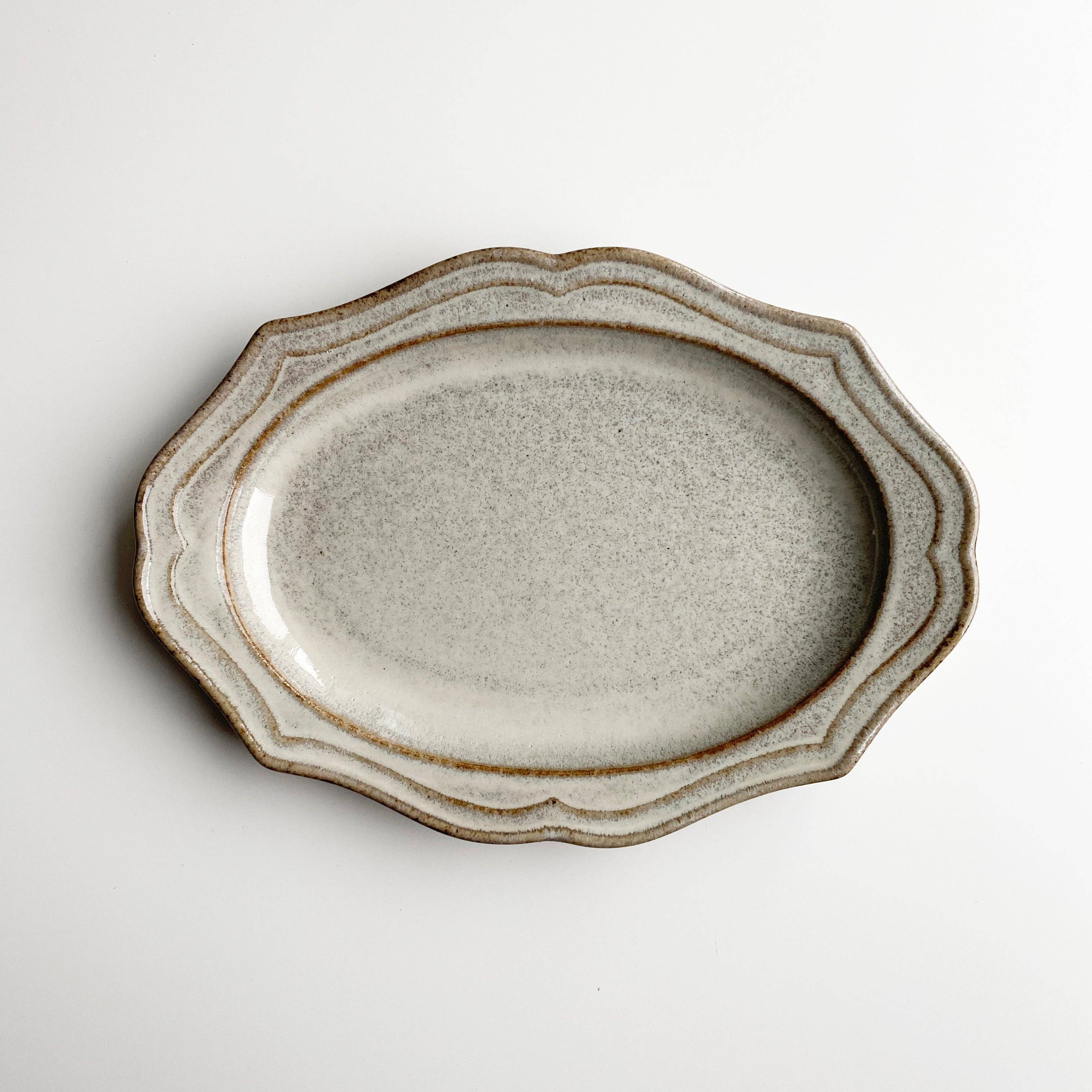 HARMONY NIPPON - Wholesale Dinner Plate - Mino ware Plate O - Beige1