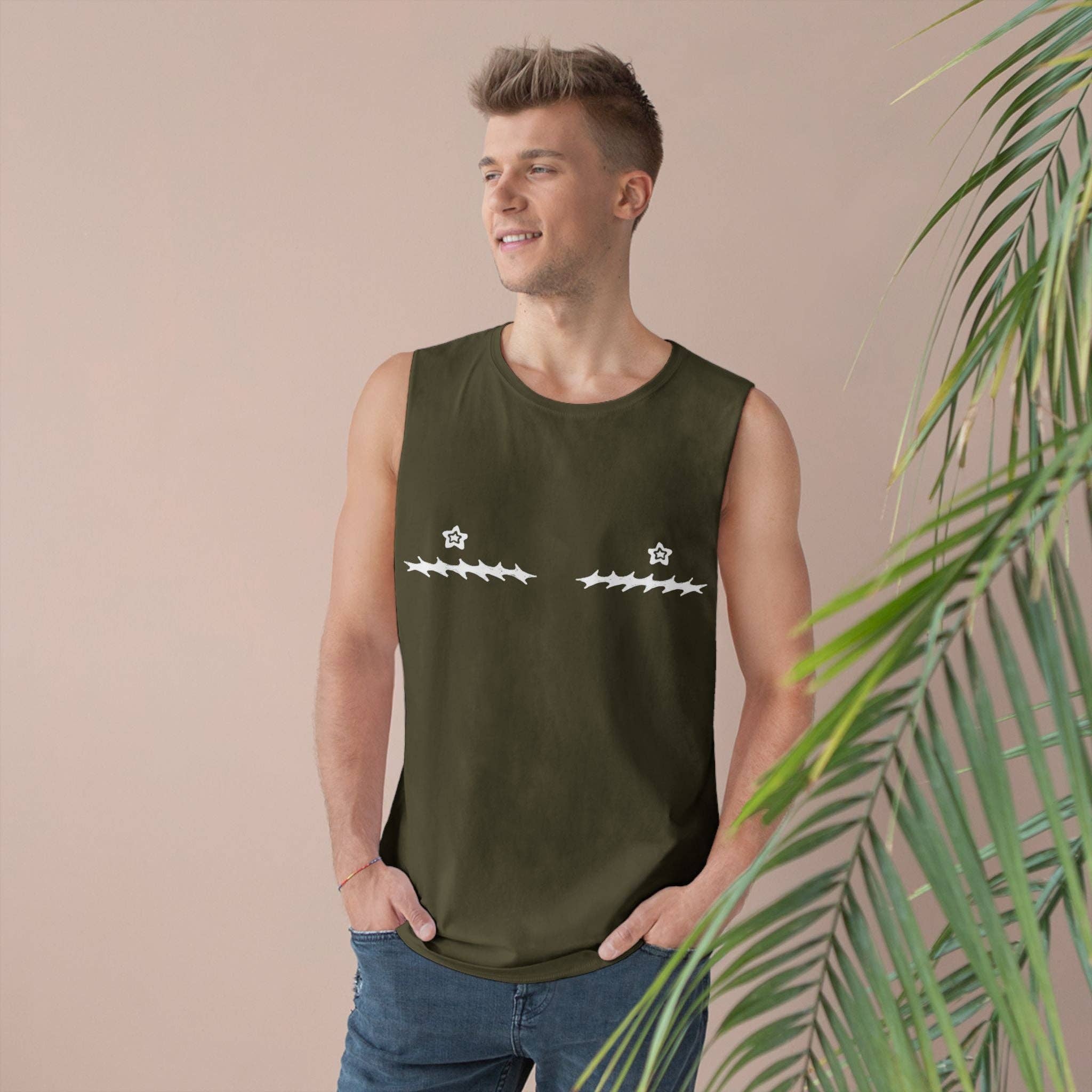 SoftBoysClub - Wholesale Tank Top - Women's - Star Nipple Top Surgery Scars Tank Top12