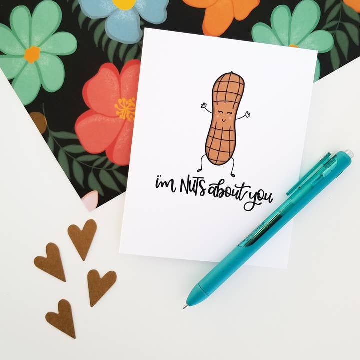 I'm Nuts About You Card for wholesale by Real Happy Designs