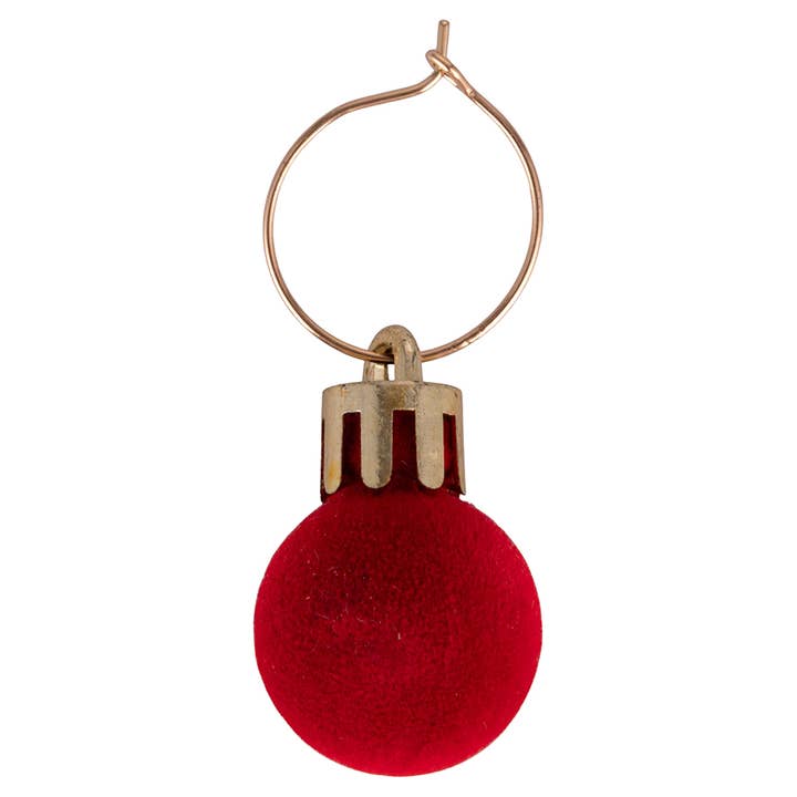 VdE Tivoli 1996 - Wholesale Ornament Set - XMAS SET 6 CHARMS WINE GLASS MARKERS VELVET4
