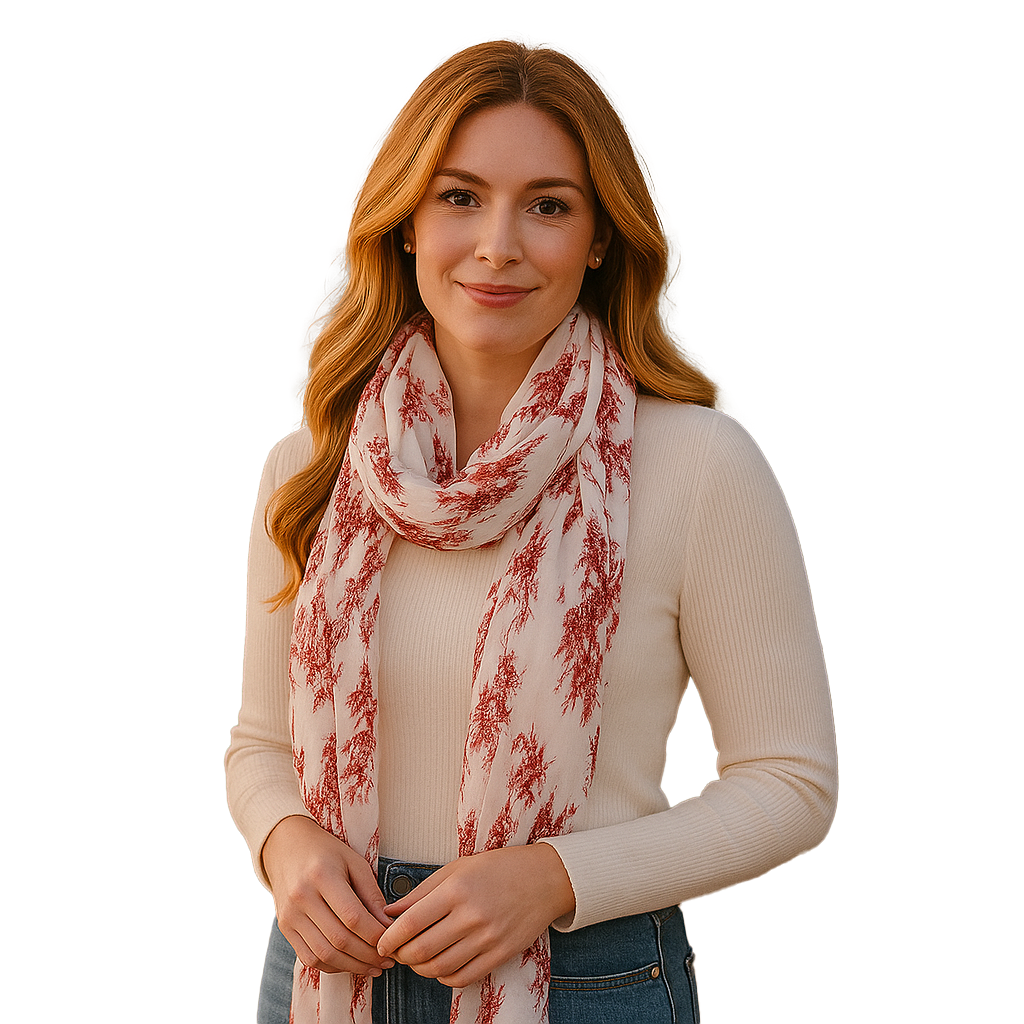 Blue Pacific - Wholesale Scarf - Women's - English Colonial Scarf0