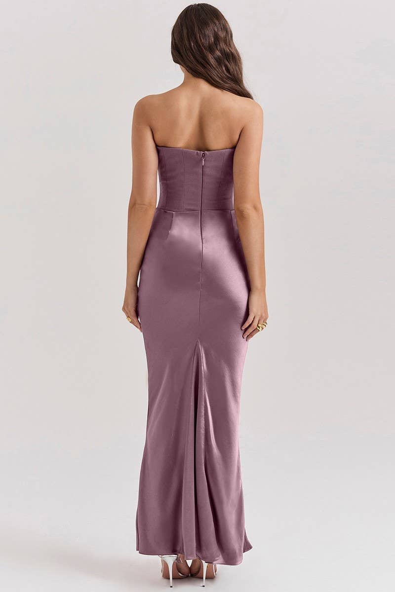 NINEXIS - Wholesale Dress - Women's - CWDMD5492_STRAPLESS BONED FITTED SOLID COLOR MERMAID DRESS16