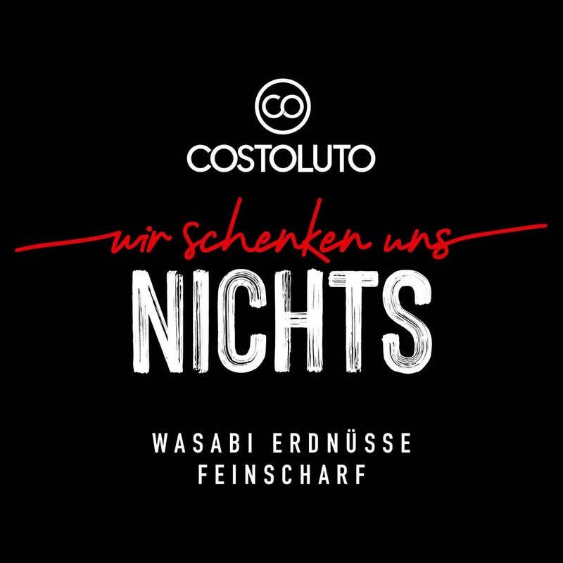 COSTOLUTO – wholesale Nuts – we give each other NOTHING / Wasabi peanuts, finely spicy / VE 60