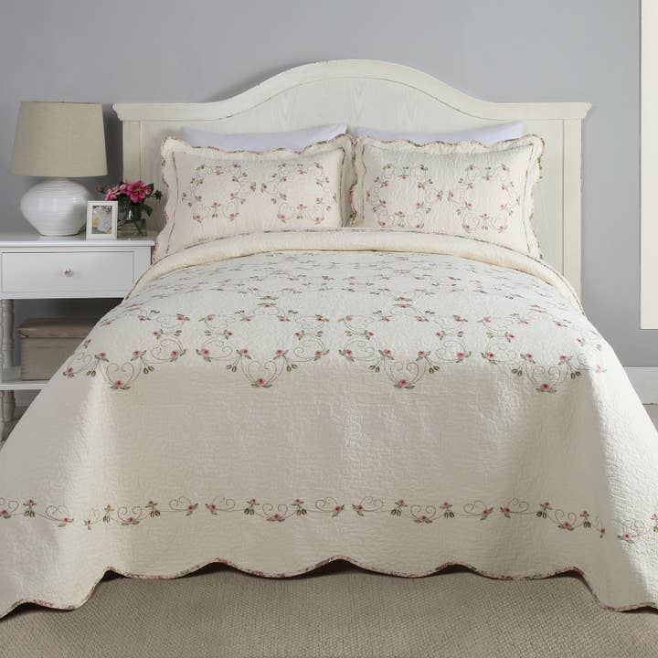Peking Handicraft - Wholesale Bedding Set - Felisa Bedspread - Modern Heirloom