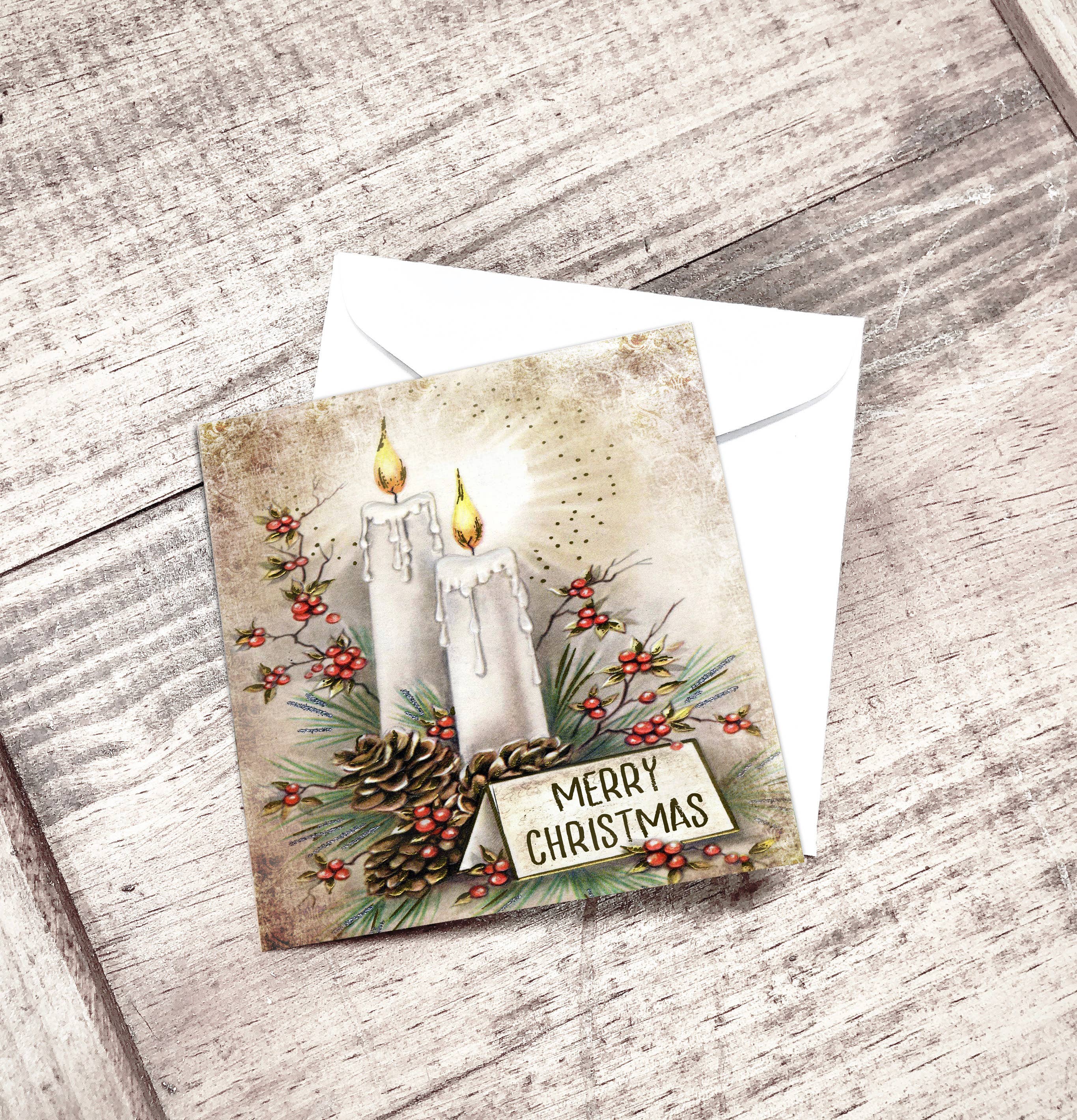 Yesterday's Best - Wholesale Christmas Card - Merry Christmas Mini Card