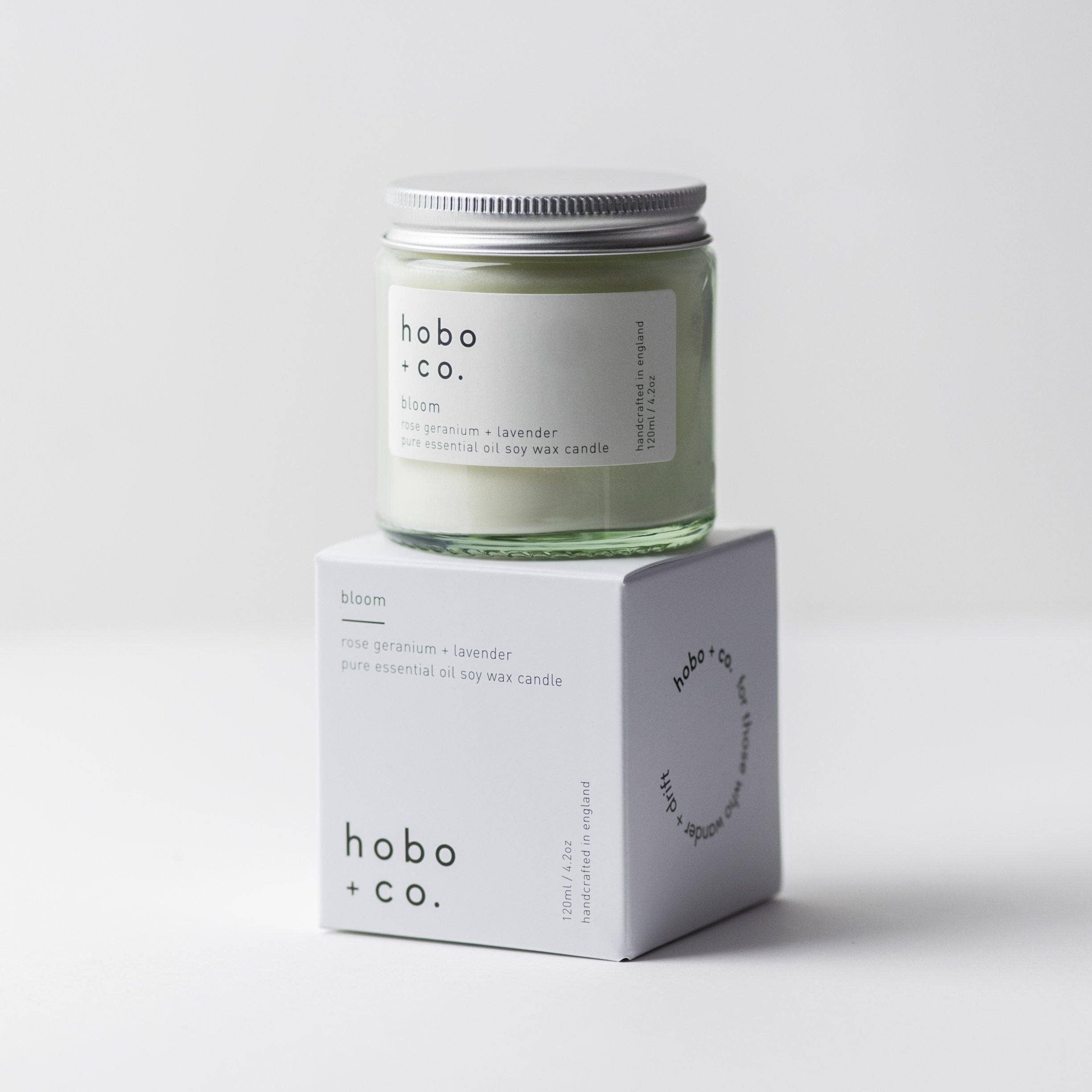 hobo + co. candles - Wholesale Jar/Filled Candle - Bloom Small Aromatherapy Essential Oil Soy Candle1