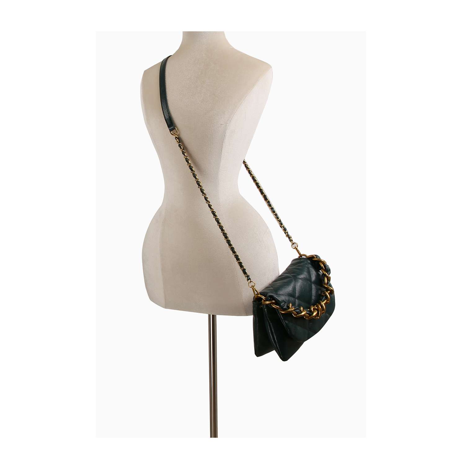 Handbag Factory Corp - Vente Sac porté épaule – femme - Sac à bandoulière à rabat matelassé10