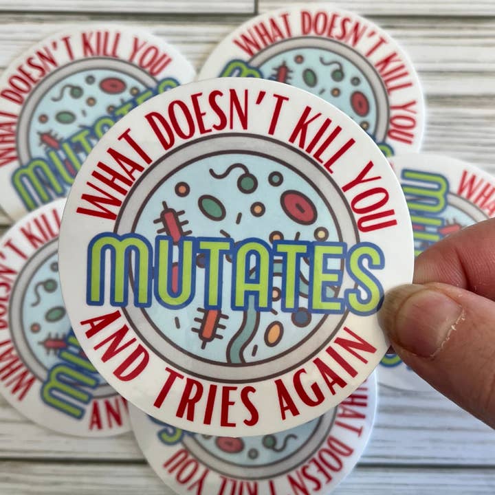 What Doesn't Kill You, Vinyl Sticker for wholesale by Graceful Darkness, LLC