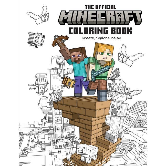 Bradley's Book Clearance - Wholesale Coloring & Activity Book - Kids & Baby - Official Minecraft Coloring Book: Create, Explore, Relax