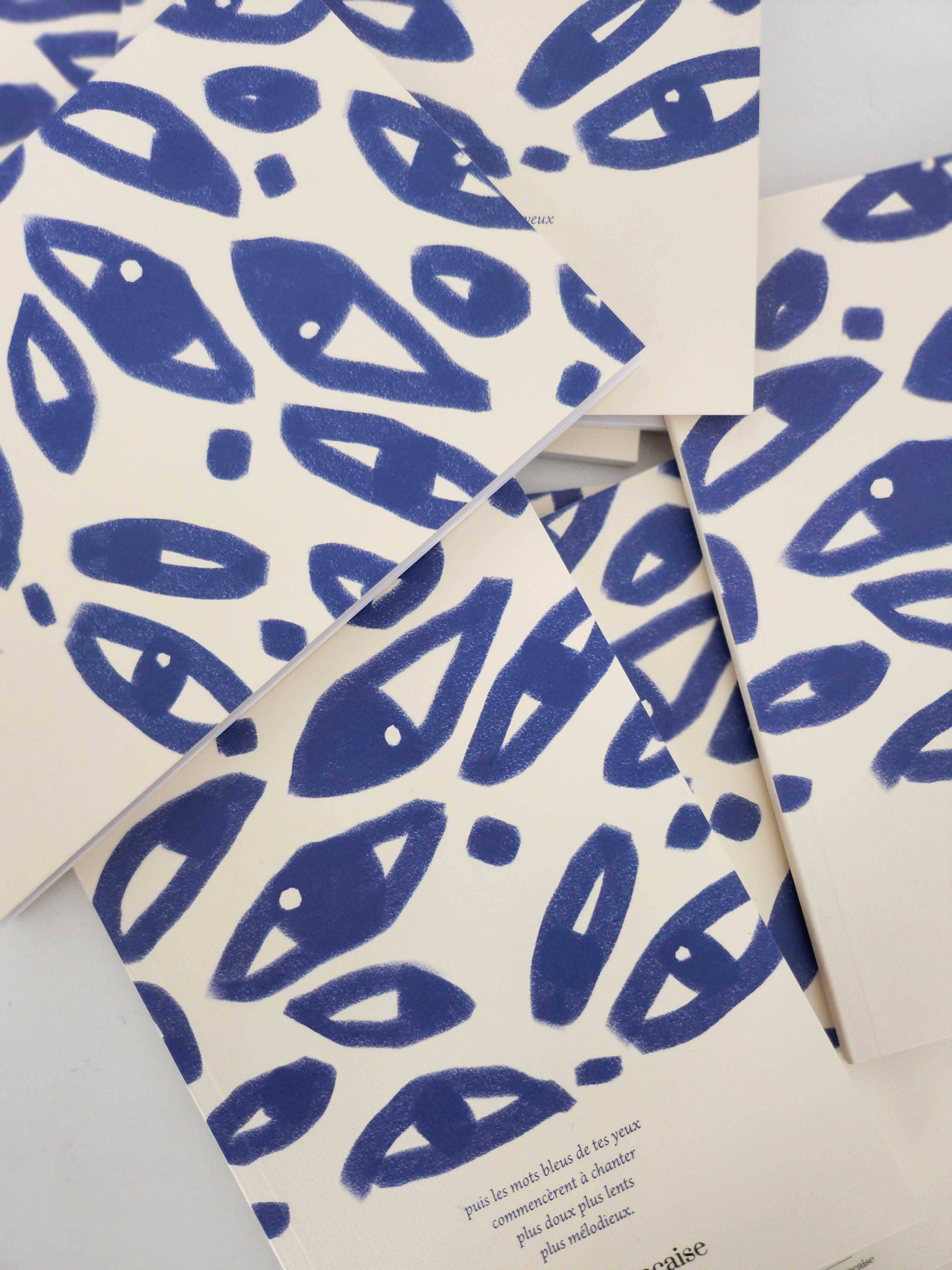 Poesie Française - Wholesale Notebook - Gradebook The Blue Words2