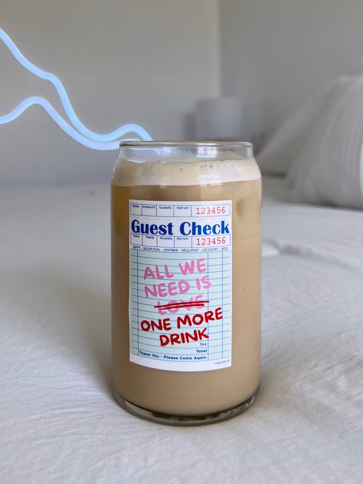 All you need is love | Modern Coffee Glass-Valentines for wholesale by Electric Feels Company