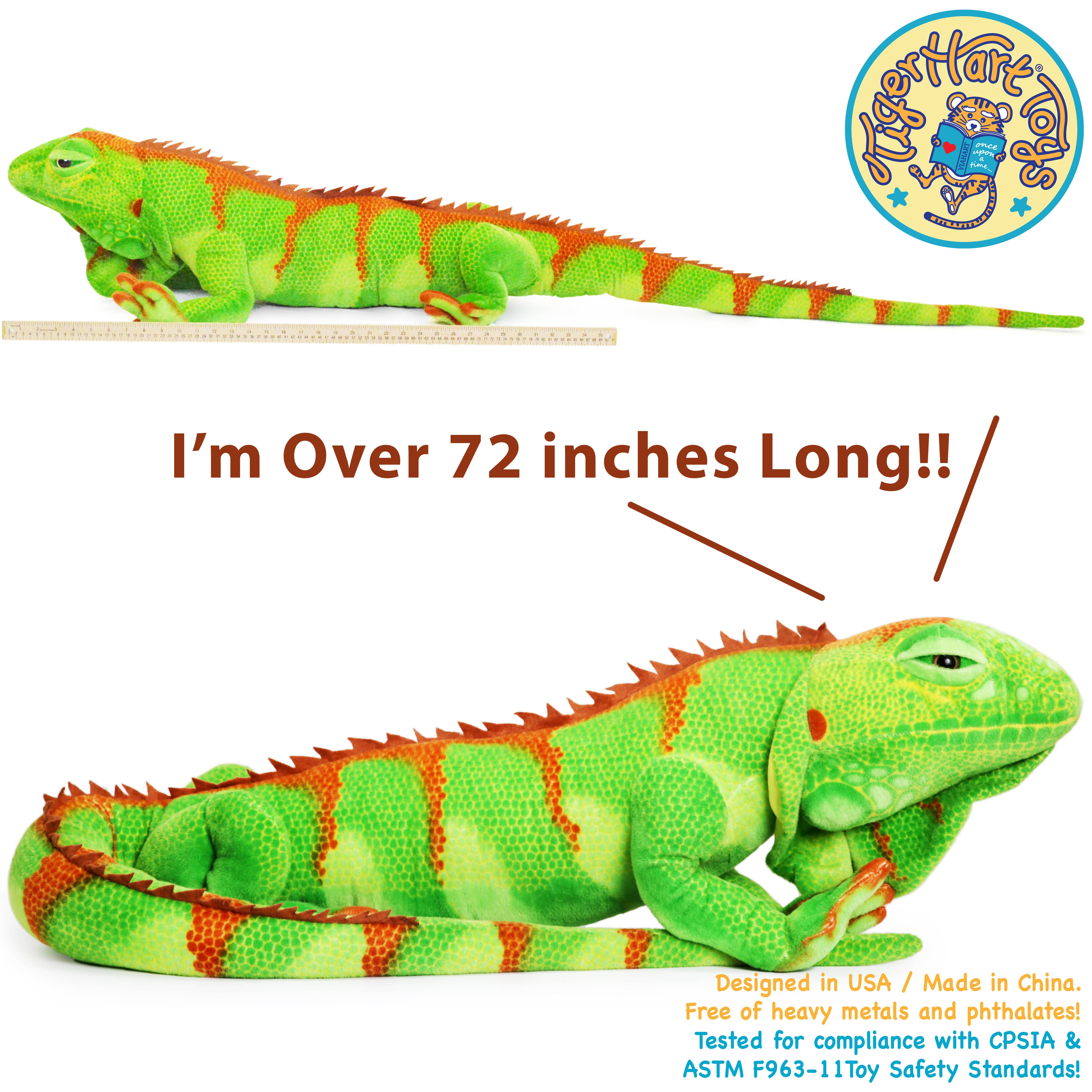 VIAHART Toy Co. - Wholesale Stuffed/Plush Toy - Kids & Baby - Ignacio The Iguana | 75 Inch Stuffed Animal Plush2
