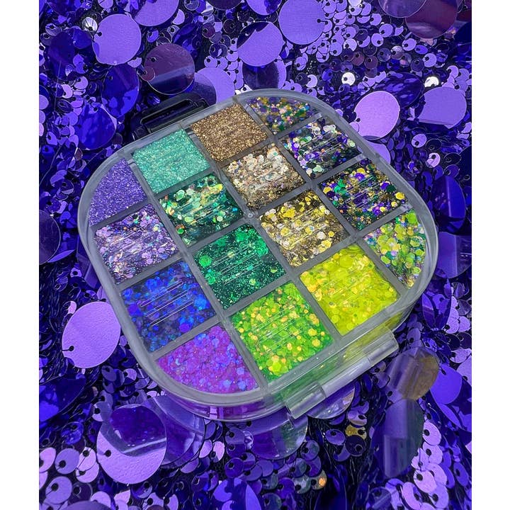 Elektra Cosmetics - Wholesale Body Glitter/Shimmer - Mardi Gras Magic Party Palette