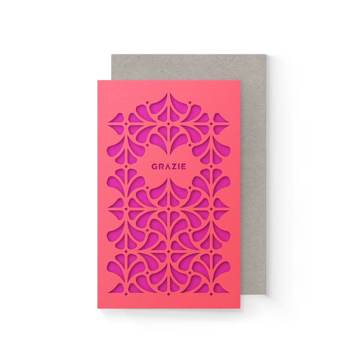 Dear Beni – postal de agradecimento por atacado – Cartão em camadas Grazie Mini3