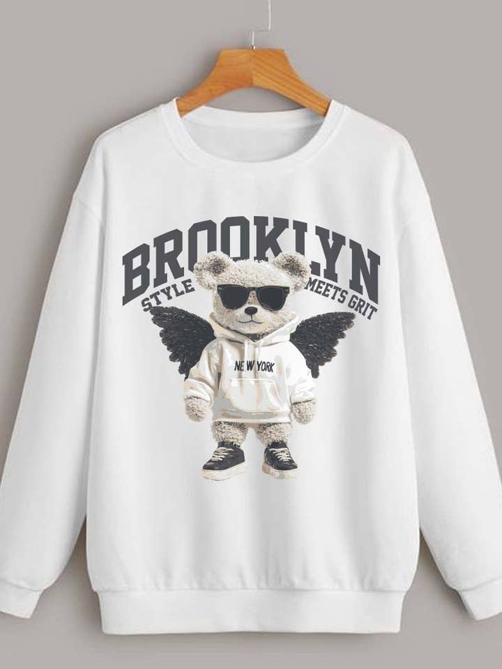 M9219 - Sweat-shirts graphiques SW BROOKLYN pour la vente par HARANG