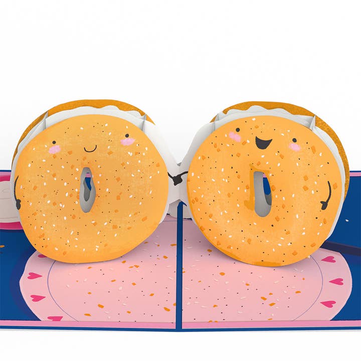 You Are My Everything Bagel Pop-Up Card 5x7" for wholesale by Lovepop Cards