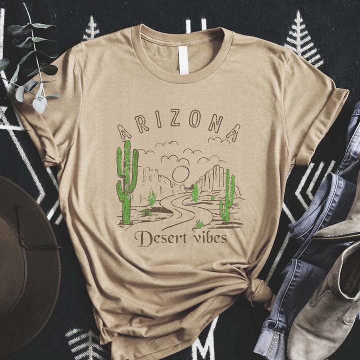 *Best* Arizona Desert Vibes Graphic Women's Jersey Tee for wholesale by PINK NABI