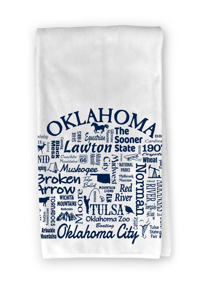 Oklahoma Destination Kitchen Towel - Where Life Takes You and other Purchase Wholesale made in oklahoma. Free Returns & Net 60 Terms on Faire trending on Faire.