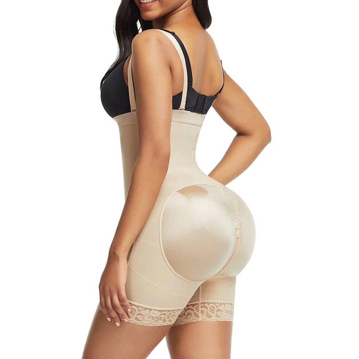 Curvy Fix - Wholesale Shapewear - Women's - Booty Boosting Body Suit - Side Zipper