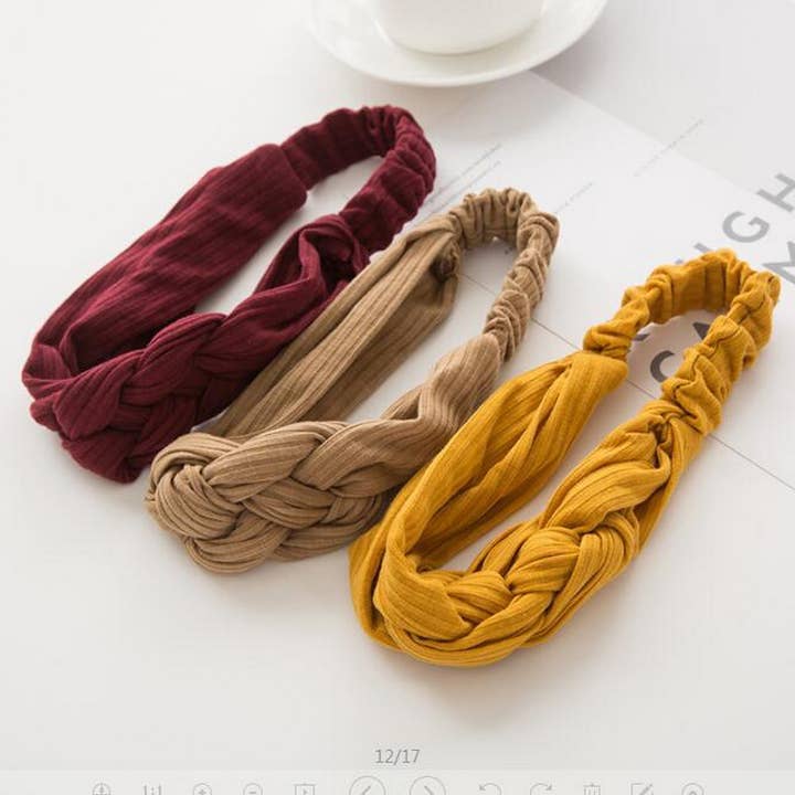 SOLID COLOR TWIST CROSS HEADBAND_CWMM0729 for wholesale by ACCITY