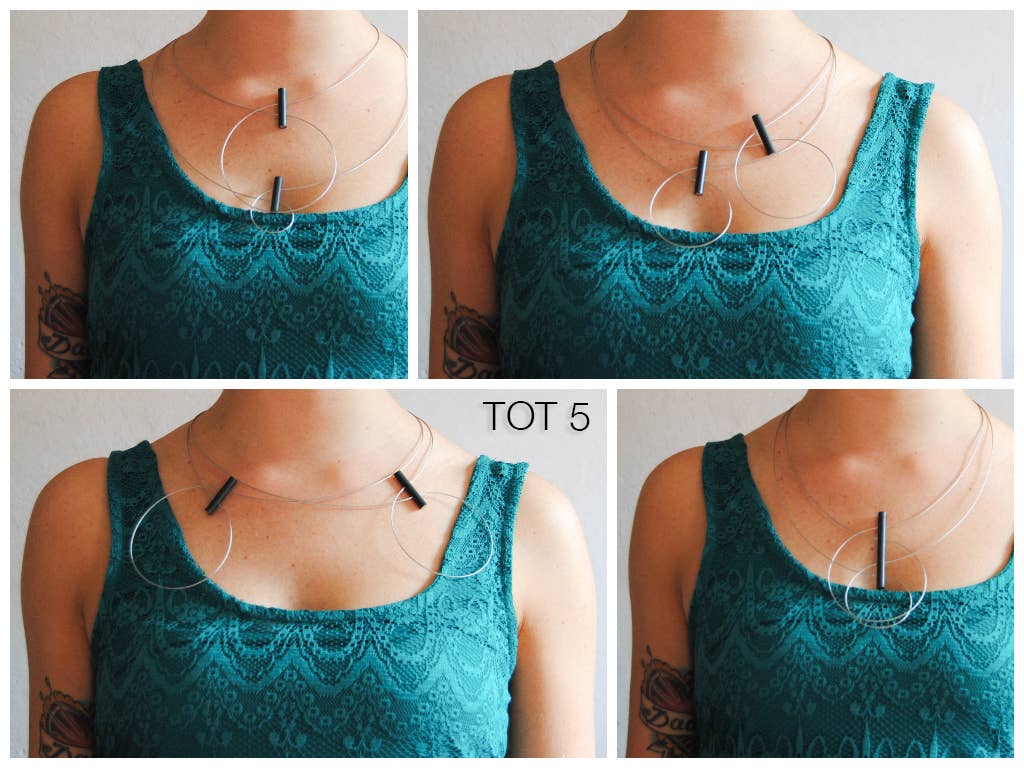 dESIGNoBJECT.it - Wholesale Beaded/Pearl Necklace - Steel Necklaces1