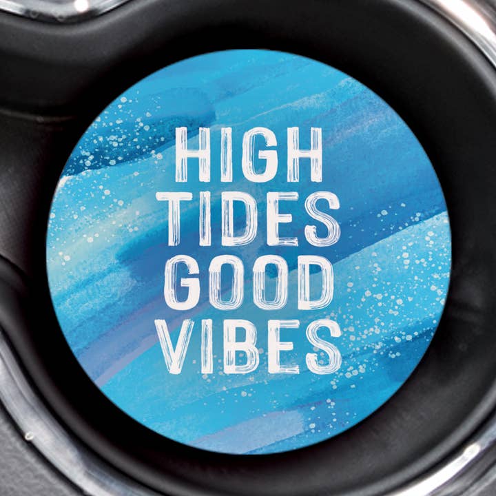 Lot de 1 dessous de verre High Tides Good Vibes pour la vente par P. Graham Dunn