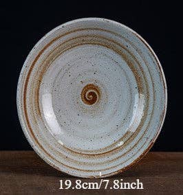 Gohobi （We cover U.S. import duties） - Wholesale Decorative Plate/Dish/Bowl - Gohobi Handmade Japanese Style Stoneware Pasta Bowl Plate4
