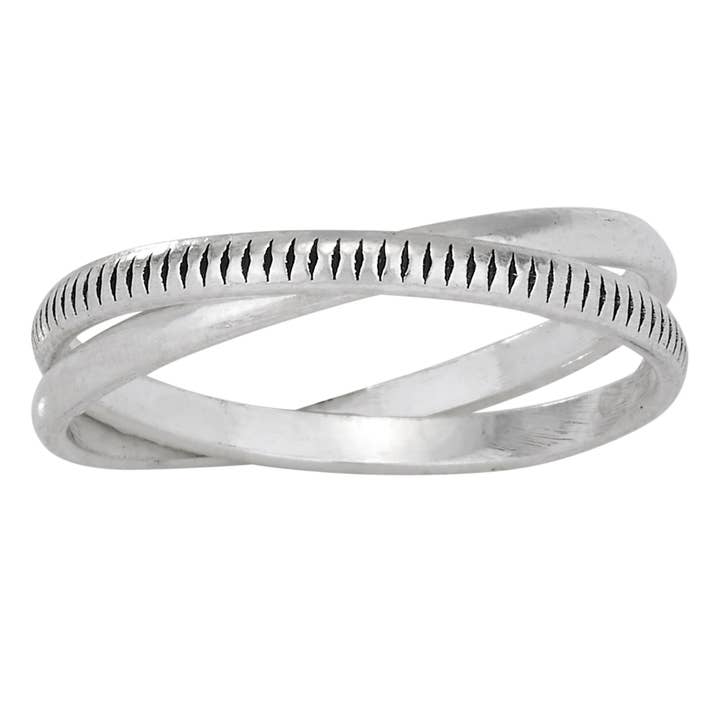 Twist and Shout Sterling Bands ring for wholesale by Tiger Mountain Jewelry