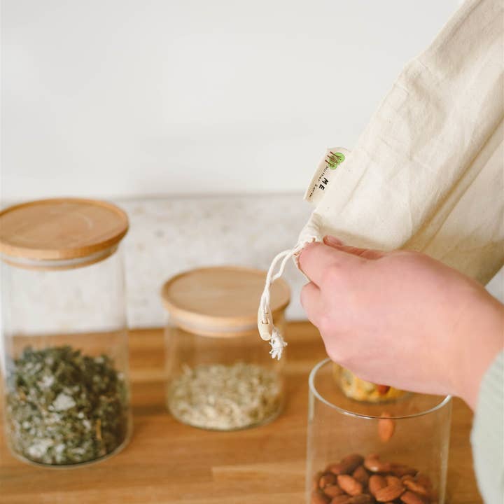 Me Mother Earth - Wholesale Grocery/Shopping Bag - Cotton Muslin Bulk Shopping Bags 3-Pack