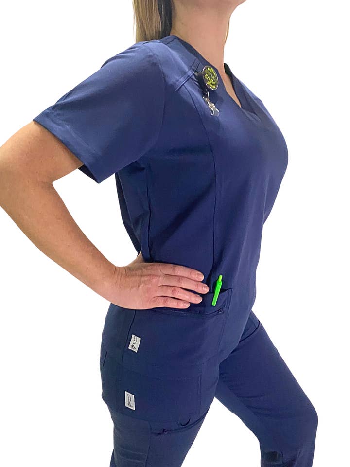 HiLo's Scrubs - Wholesale Healthcare Uniform - Women's - HiLo's Scrubs V-Neck Scrub Top1