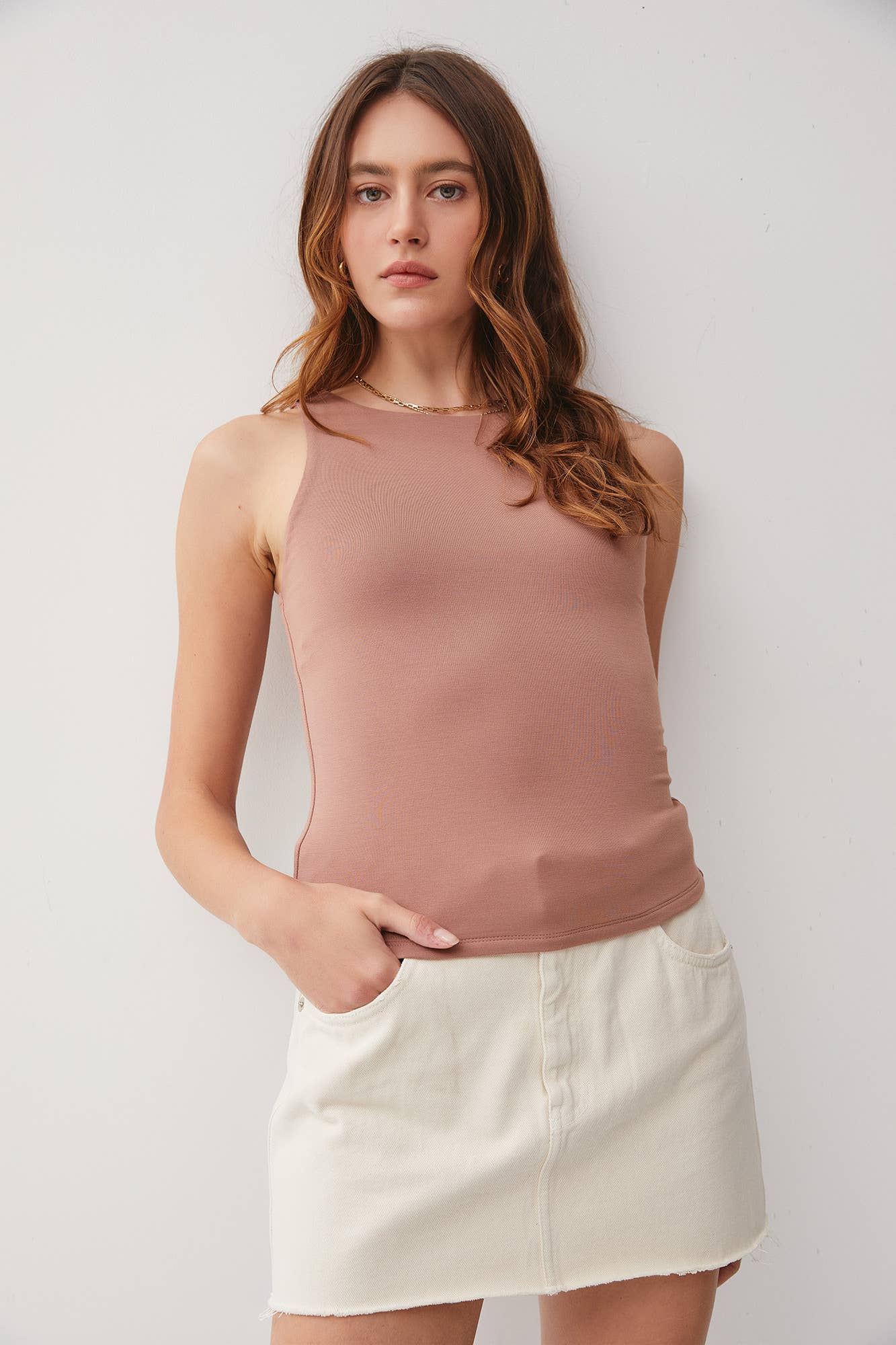 Be Cool - Wholesale Tank Top - Women's - NEW COLOR [SOFT CORE] BASIC BOAT NECK TANK 12