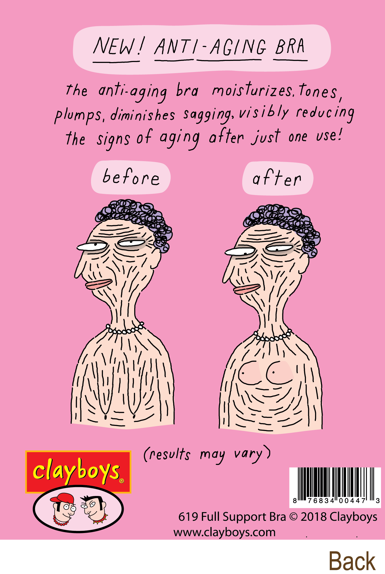 Clayboys Cards – postal de parabéns por atacado – Sutiã de suporte total 619 (cartão para qualquer ocasião, cartão de aniversário)2