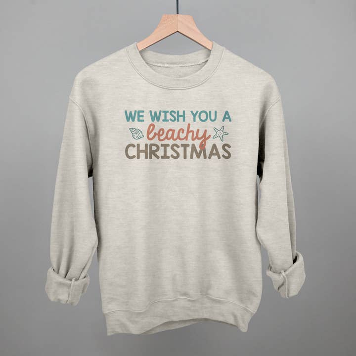 Ivy + Cloth - Wholesale Graphic Sweatshirt - Women's - We Wish You A Beachy Christmas11