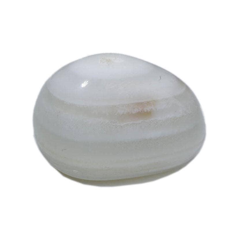La Boîte à Cailloux - Wholesale Spiritual Stone/Crystal - White agate or peace agate from India A+ (tumbled stone)1