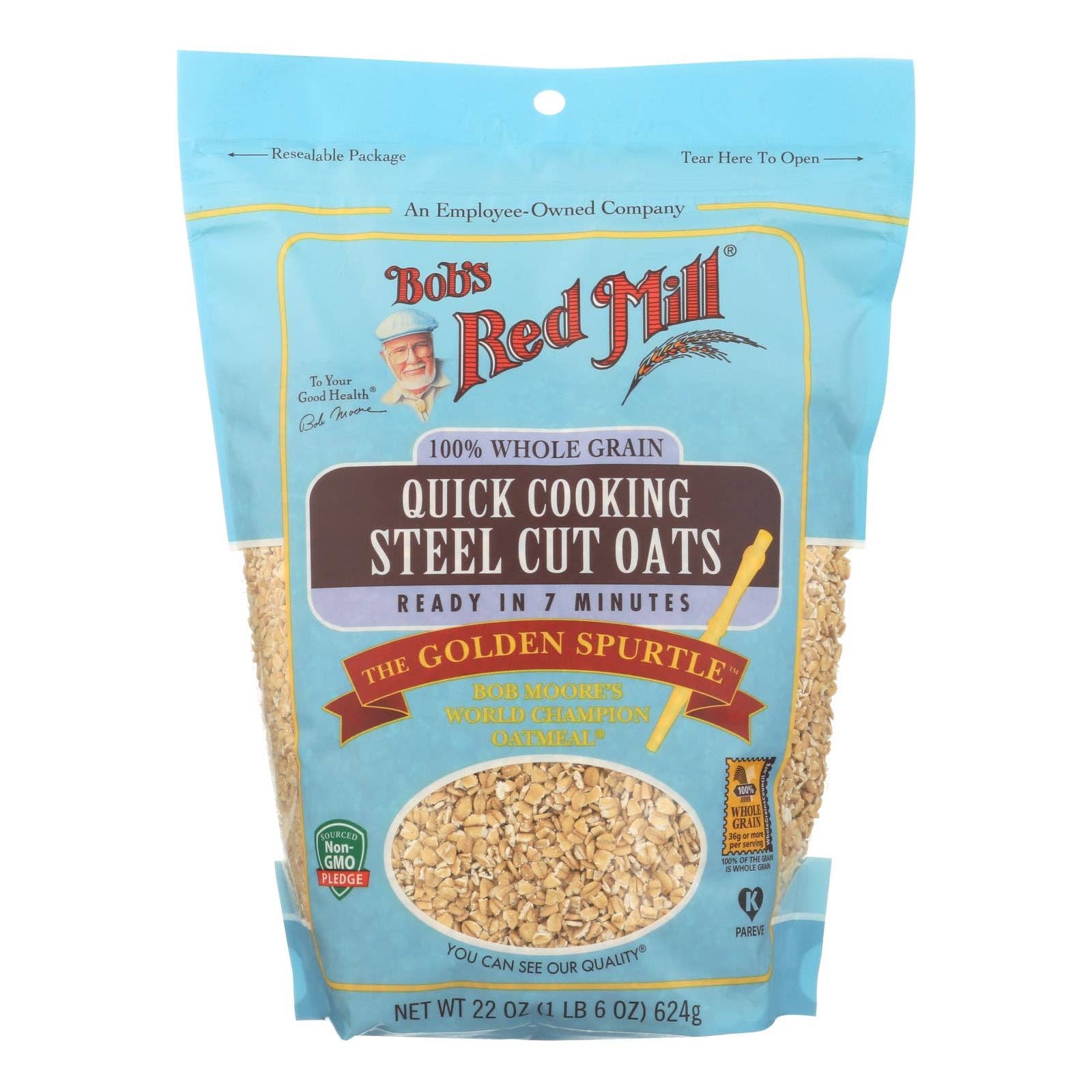 Everyday Supply Co - Wholesale Oats - Bob's Red Mill Quick Steel Cut Oats - 4 Pack (22 Oz Each)0